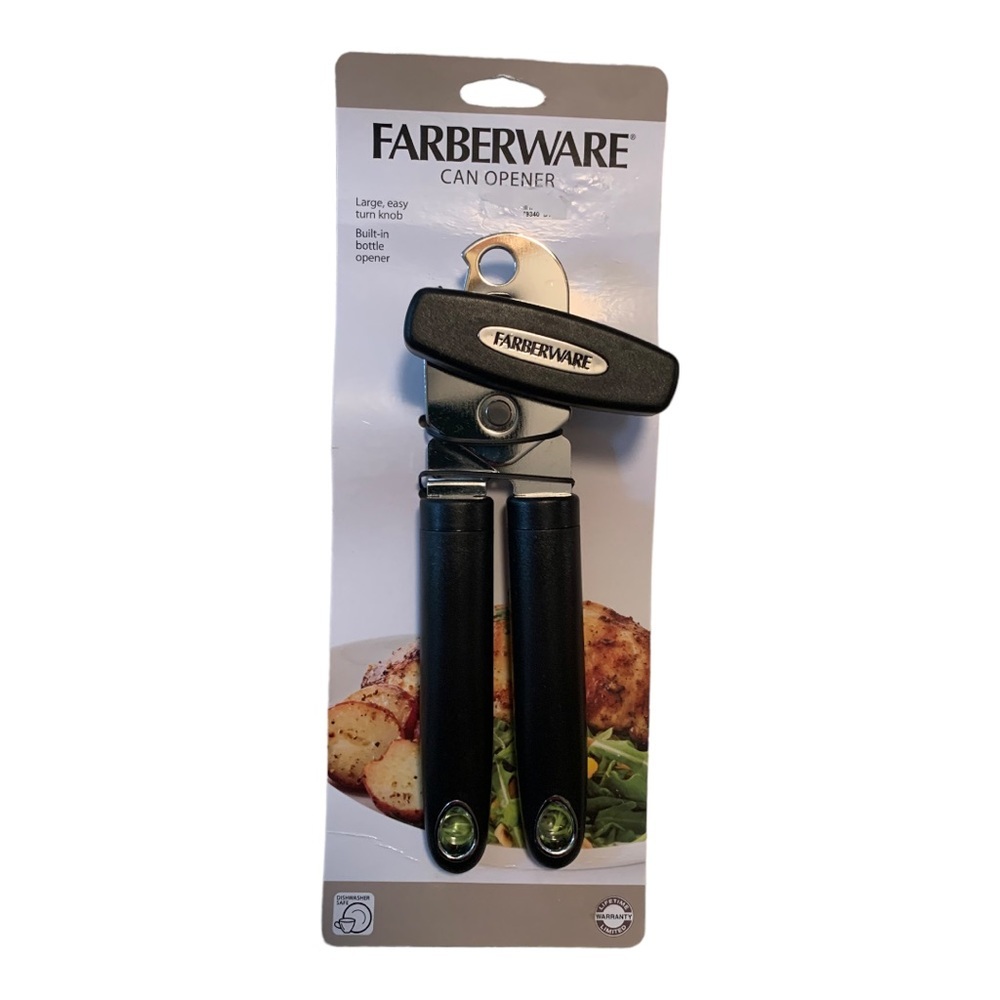 NEW Farberware Classic Black Can Opener